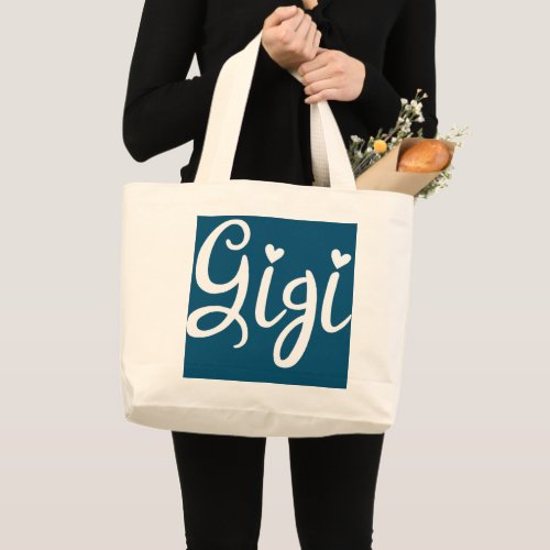 Gigi For Women Grandma And Grandpa Mothers Day  Large Tote Bag