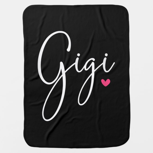 Gigi Gift Women Grandma Christmas Gifts Grandkids Baby Blanket (Front)