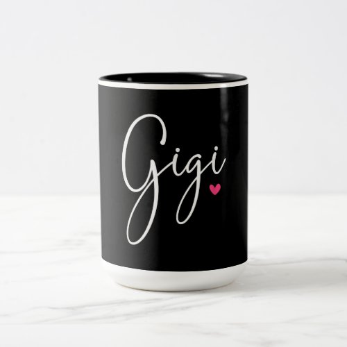 Gigi Gift Women Grandma Christmas Gifts Grandkids Two_Tone Coffee Mug