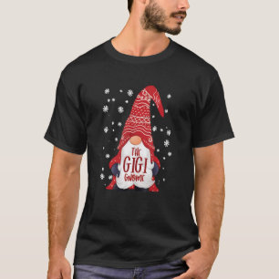 Gigi Gnome Buffalo Plaid Matching Family Christmas T-Shirt
