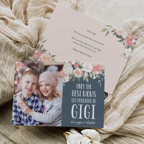 Gigi Grandmother Mothers Day Flat Photo Card