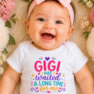 Gigi Has Waited Colorful Baby Bodysuit