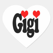 Gigi heart stickers