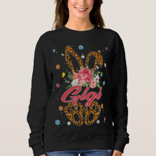 Gigi Leopard Bunny Matching Family Easter Day Part Sweatshirt