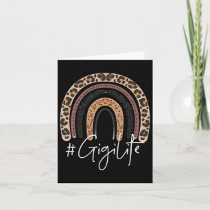 Gigi Life Grandma Cheetah Leopard Women Christmas  Card