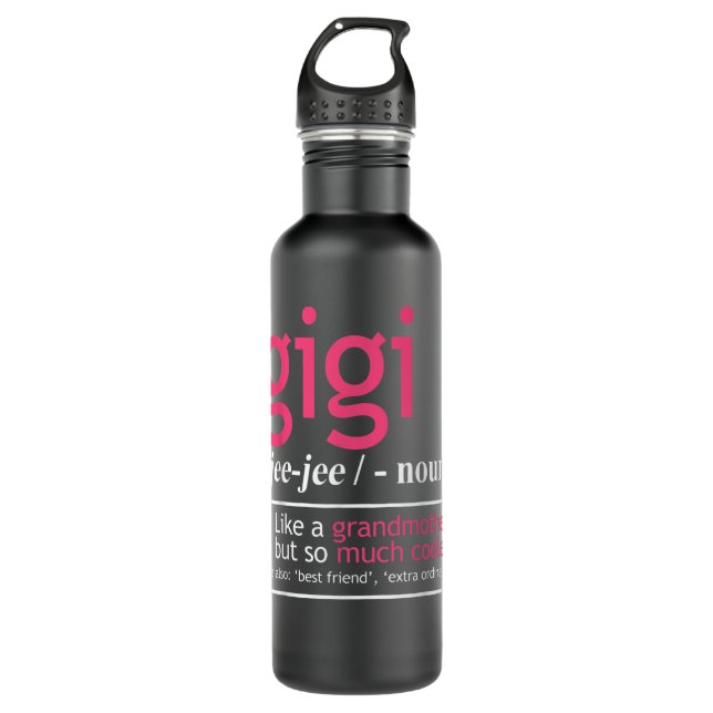 Gigi Like A Grandmother But So Much Cooler Definit Stainless Steel Water Bottle (Front)