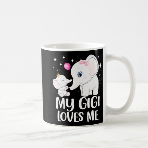 Gigi Loves Me Cute Elephant Tee For Kids On Mother Coffee Mug