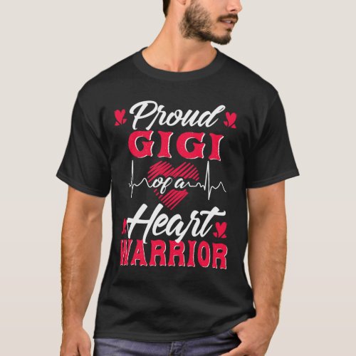 Gigi Of A Heart Warrior Chd Awareness  T_Shirt