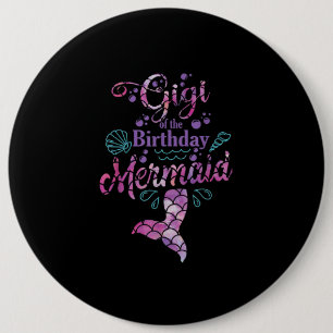 Gigi Of Birthday Mermaid Birthday Party Mermaid Button