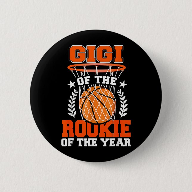 Gigi Of Rookie 1st Basball Bday Theme Matching Button (Front)