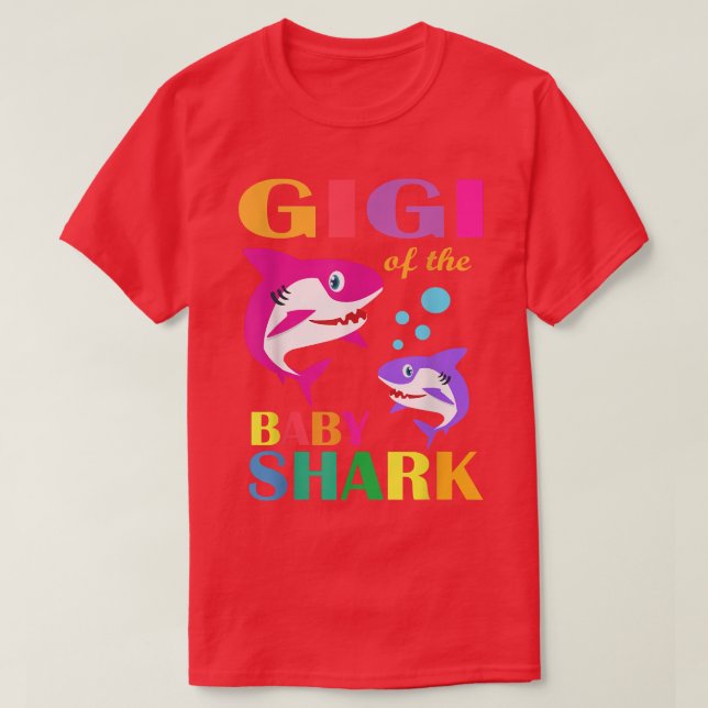 Gigi Of The Baby Birthday Shark Gigi Shark Mothers T-Shirt (Design Front)