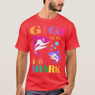 Gigi Of The Baby Birthday Shark Gigi Shark Mothers T-Shirt