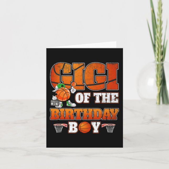 Gigi Of The Birthday Boy Basketball Player Family  Card (Front)