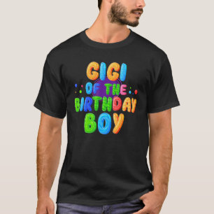 Gigi of The Birthday Boy Color Balloon Matching Fa T-Shirt