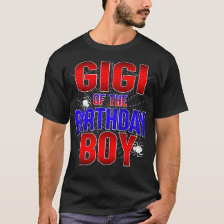 Gigi Of The Birthday Boy Costume Spider Web Bday P T-Shirt