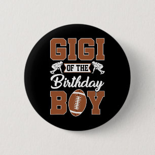 Gigi Of The Birthday Boy Football Party Family Mat Button