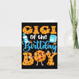 Gigi Of The Birthday Boy Milk And Cookies 1st Birt Card