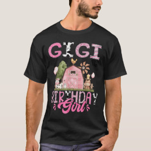 Gigi Of The Birthday Girl Cute Farm Cow Birthday G T-Shirt