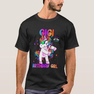Gigi of the Birthday Girl Dabbing Unicorn Party 1 T-Shirt