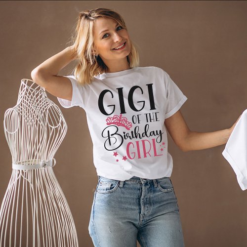 Gigi of the Birthday Girl Squad Custom Matching T_Shirt