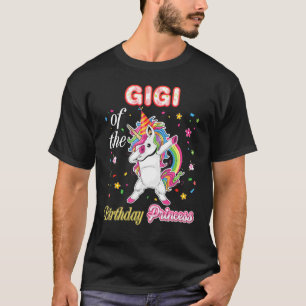 Gigi Of The Birthday Princess Happy Dabbing Unicor T-Shirt