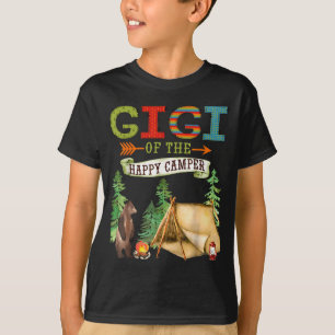 Gigi Of The Happy Camper First Birthday Camng T-Shirt