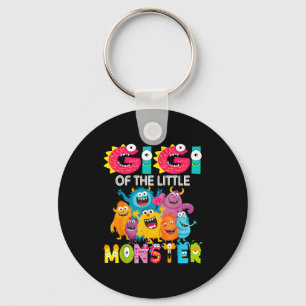 Gigi Of The Little Monster 1st Birthday Boy Party Keychain