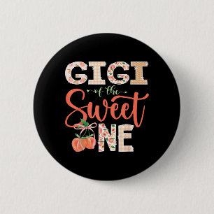 Gigi of The Sweet One Peach 1st Birthday Girl Button