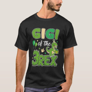 Gigi Of The Three Rex Birthday Dinosaur Family Mat T-Shirt
