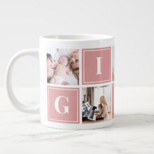 Gigi Photo Collage Custom Giant Coffee Mug