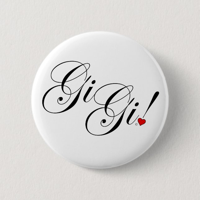 GiGi Pinback Button (Front)
