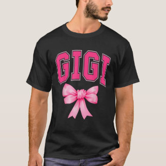 Gigi Pink Coquette Bow Mother s Day Matching Famil T-Shirt