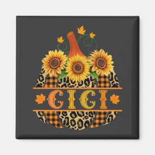 GiGi Pumpkin Leopard Print Sunflower Buffalo Plaid Magnet