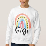 Gigi Rainbow For Women Grandma Mother&#39;s Day Christ Sweatshirt