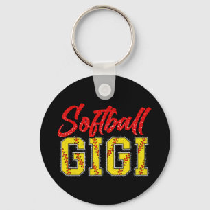Gigi Retro Groovy Loud Proud Sport Game Catcher Keychain