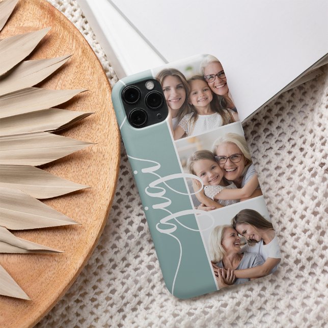 Gigi Script Grandma Photo Collage Case-Mate iPhone Case (Creator Uploaded)
