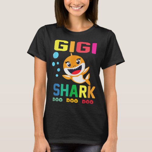 Gigi Shark  Gigi Shark Lover Family Mothers Day  T_Shirt