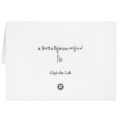 Gigi the Lab Cards (Back Horizontal)