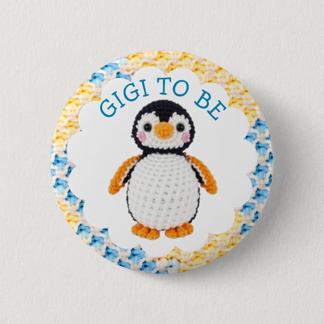 Gigi to Be | Boy's Baby Shower Button (Front)