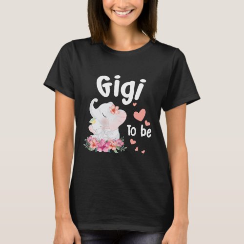 Gigi To Be Elephant Baby Floral  T_Shirt