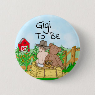 Gigi to Boy''s Baby Shower  Button