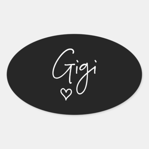 Gigi Women Christmas Gifts Grandma Oval Sticker