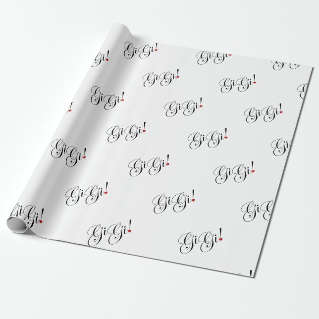 GiGi Wrapping Paper (Unrolled)
