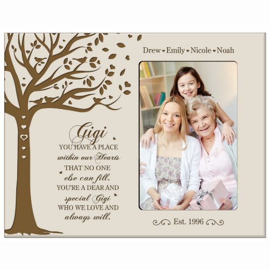 Gigi You Have a Place Ivory Wooden Picture Frame (Front)