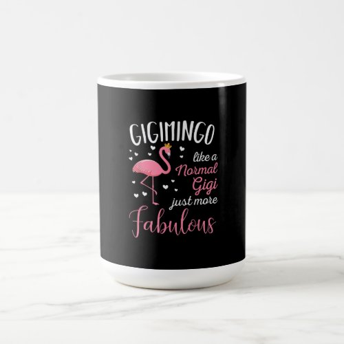 Gigimingo Pink Flamingo Gigi Funny Grandma Coffee Mug