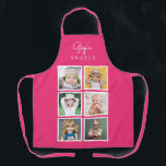 Gigi's Angels Custom Six Photo Template Apron<br><div class="desc">A fun personalized photo apron for Gigi, Nana, Grandma, Auntie or any name, this design has a photo template for six of your favorite photos. Since the photo templates are square, Instagram style or other square photos work best. Simply replace the sample photos with your chosen photos. You can use...</div>