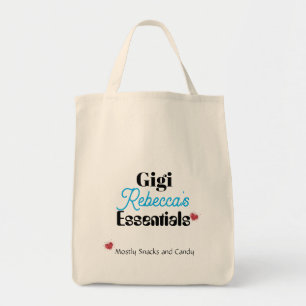 Gigi's Essential Mostly Snacks and Candy Humor Tote Bag