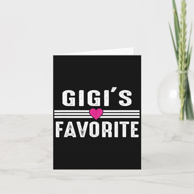 Gigi's Favorite  Card (Front)
