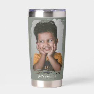 Gigi's Favorite Grandchild Photo Travel Coffee Mug Insulated Tumbler