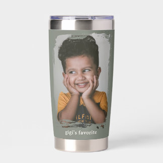 Gigi's Favorite Grandchild Photo Travel Coffee Mug Insulated Tumbler